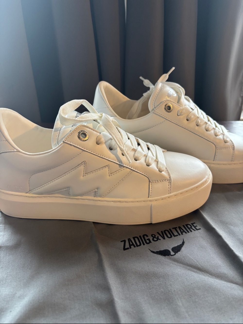 New Zadig & Voltaire LA Flash Chunky Smooth Sneaker